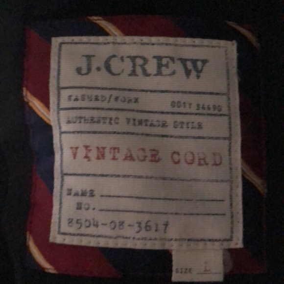 JCrew corduroy black blazer size L - Like new! - Picture 2 of 2